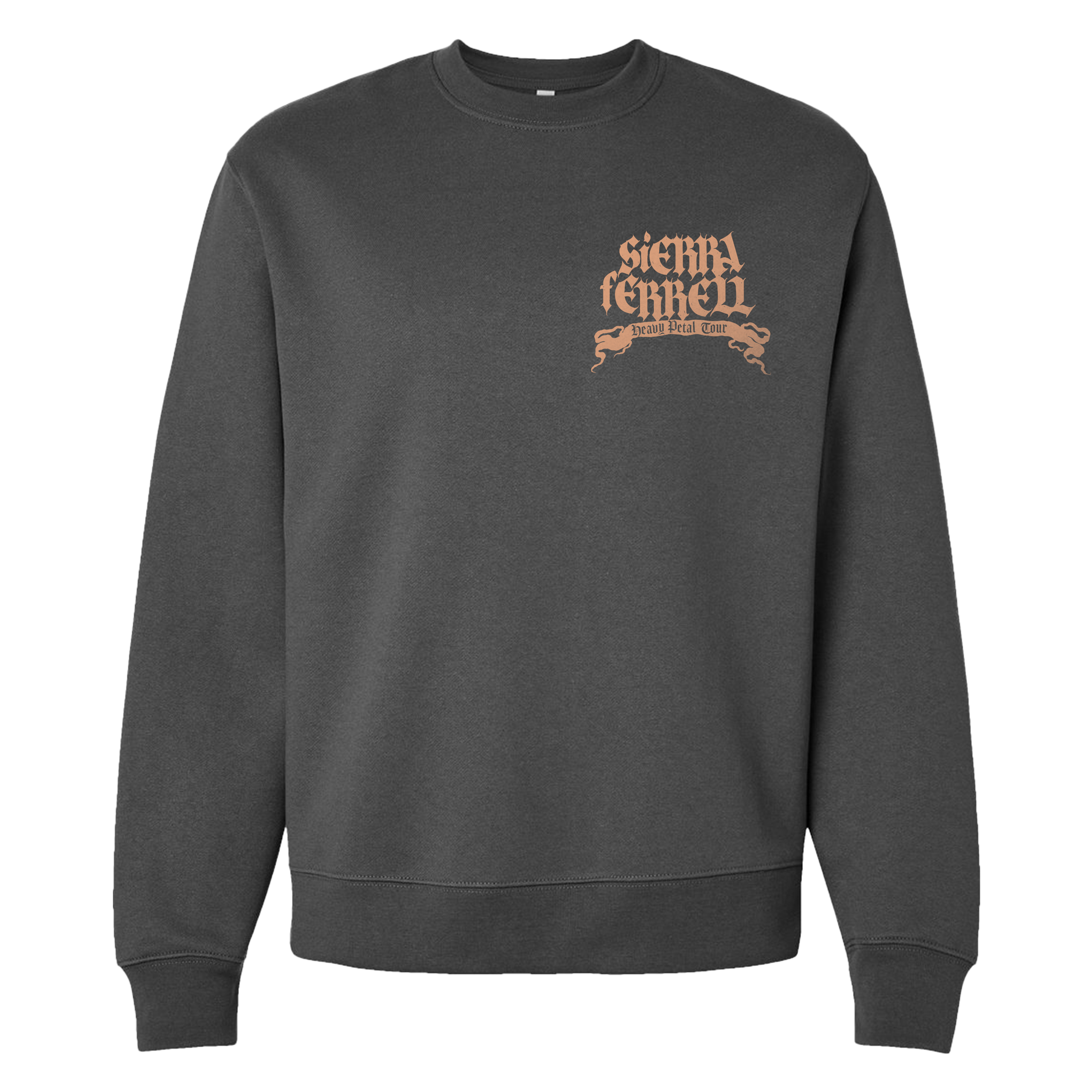Crewneck Charcoal Red Rocks '26