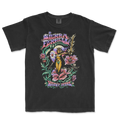 Blk Heavy Petal SS Tee