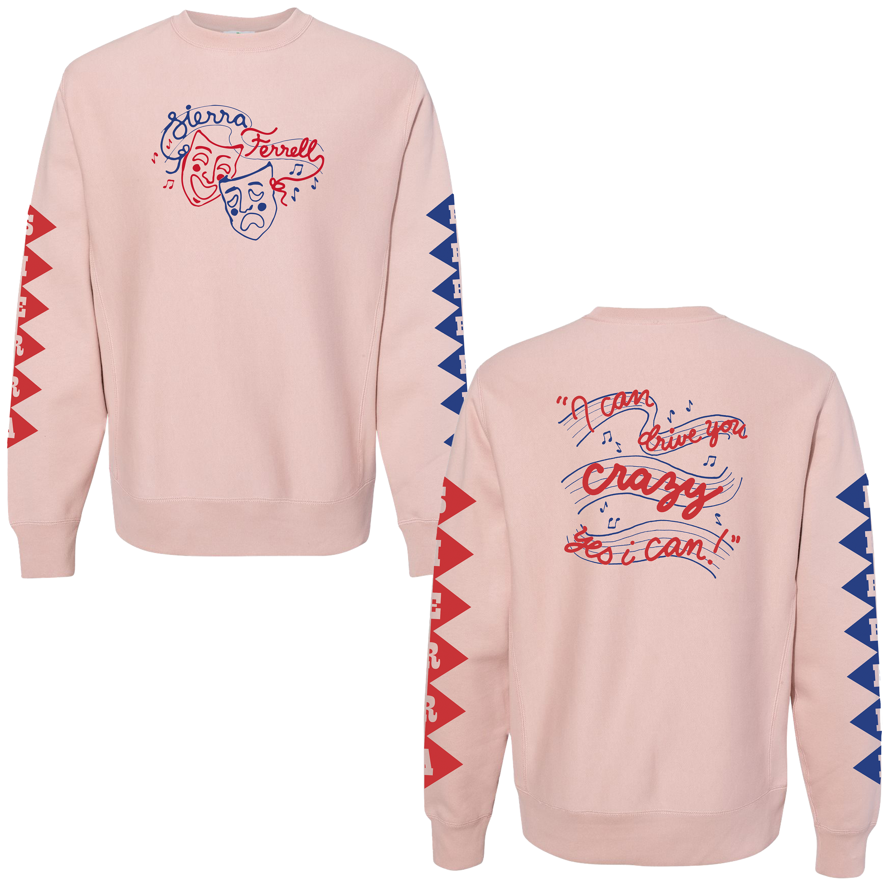 Crewneck Pink Masks