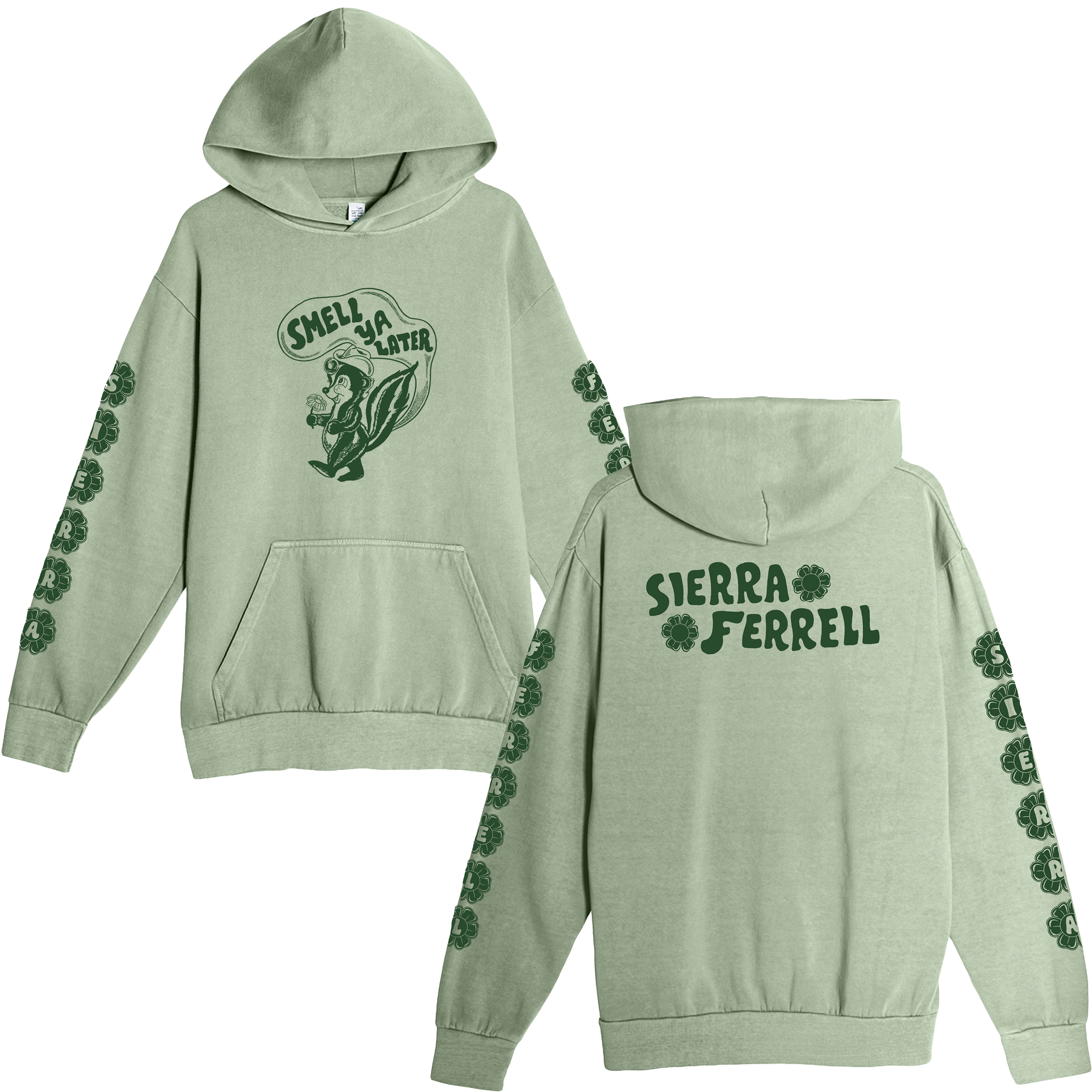 Hoodie Green Smell Ya Later