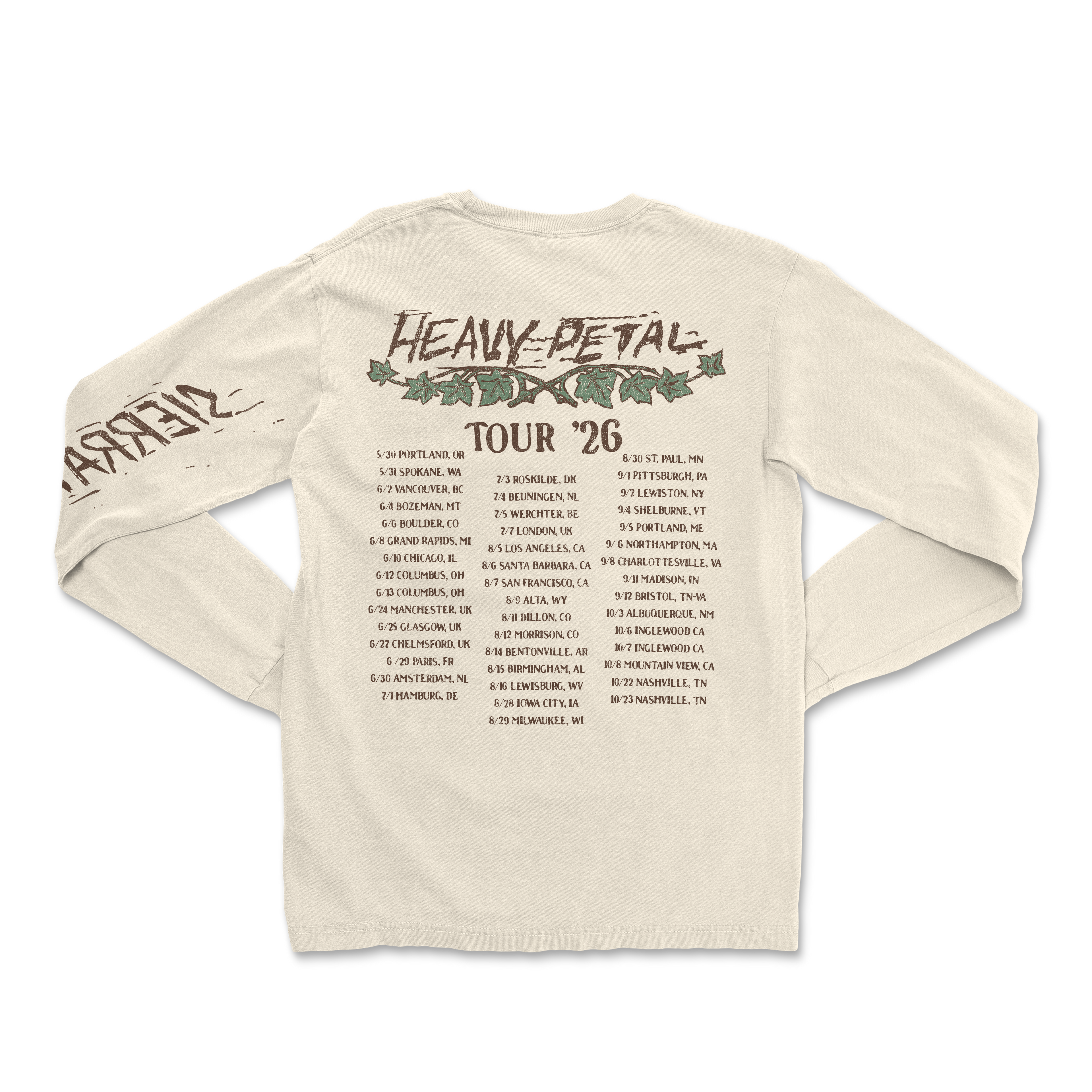 LS Ivory Fox Tour Tee