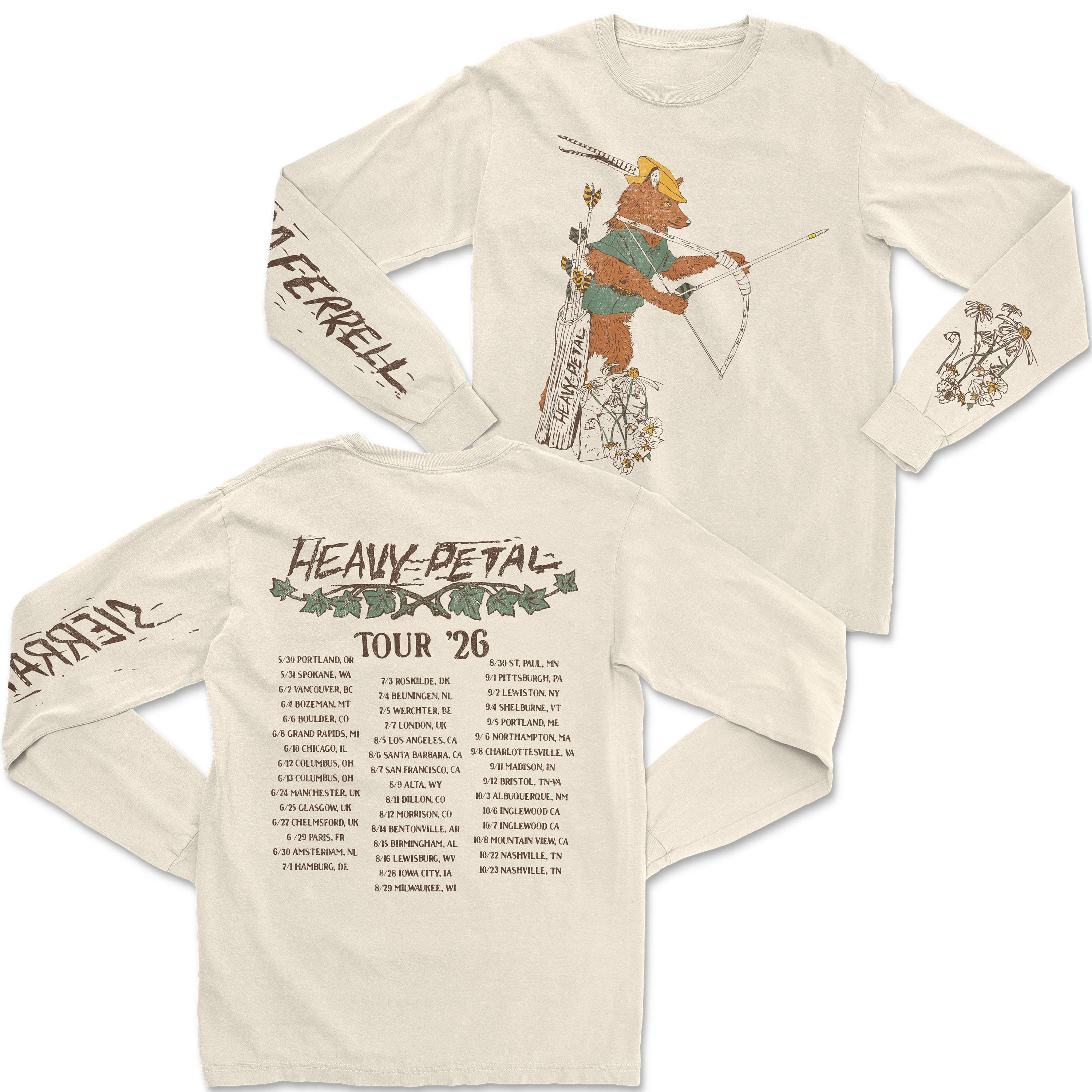 LS Ivory Fox Tour Tee