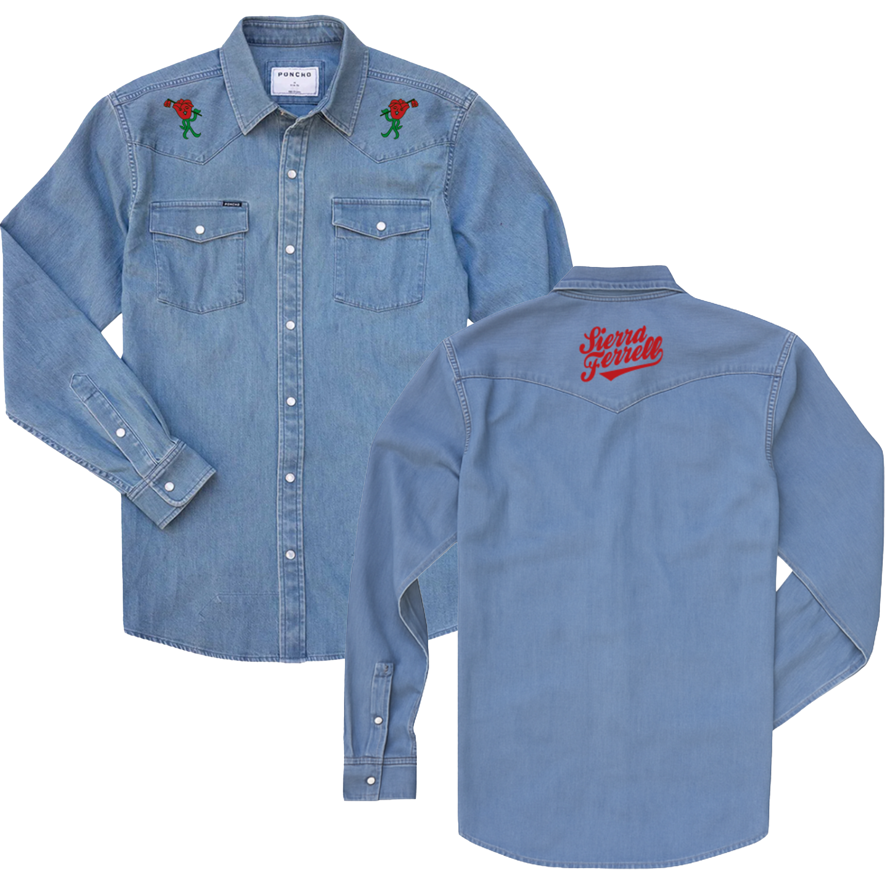 Denim Ramblin' Rose Shirt