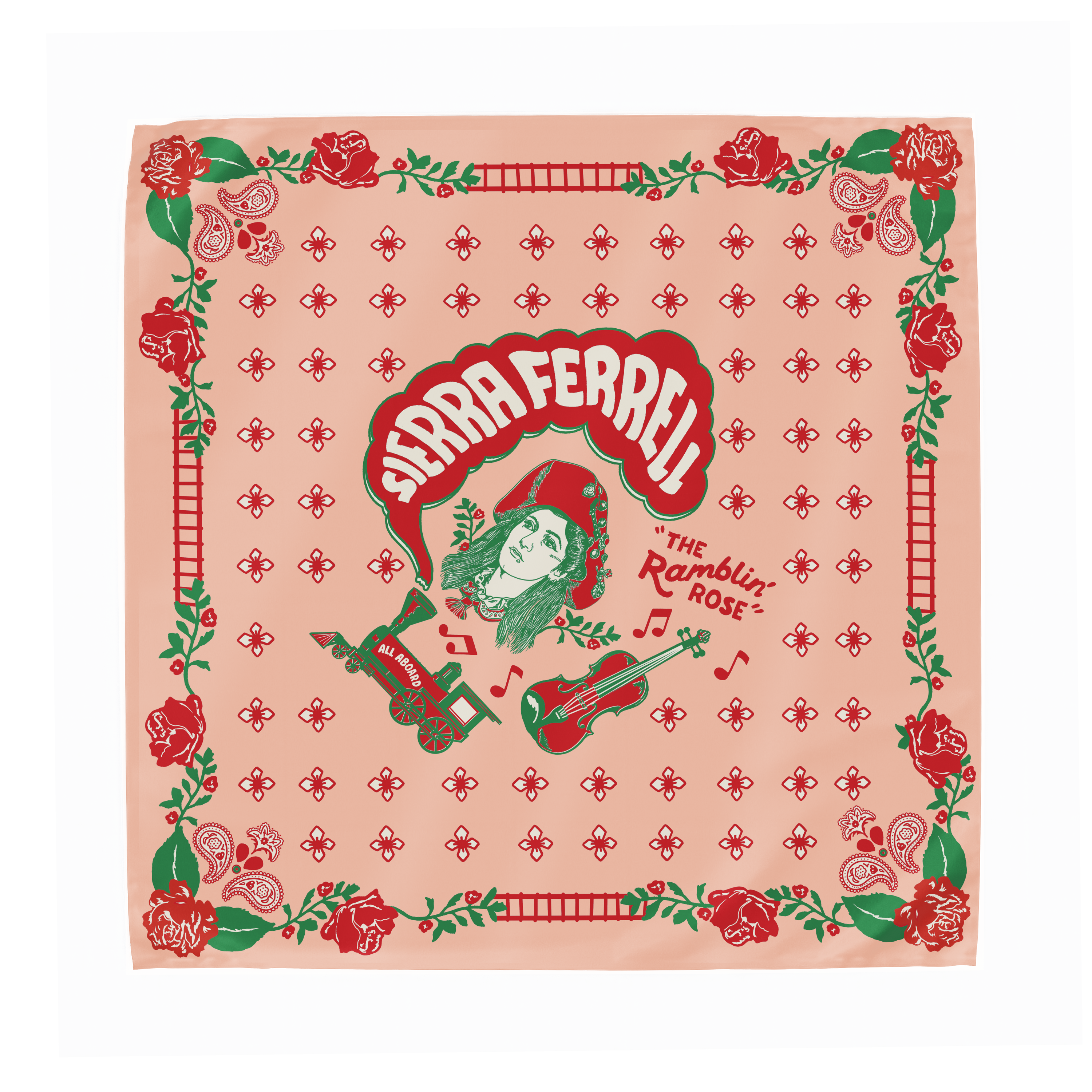 Bandana Train Pink