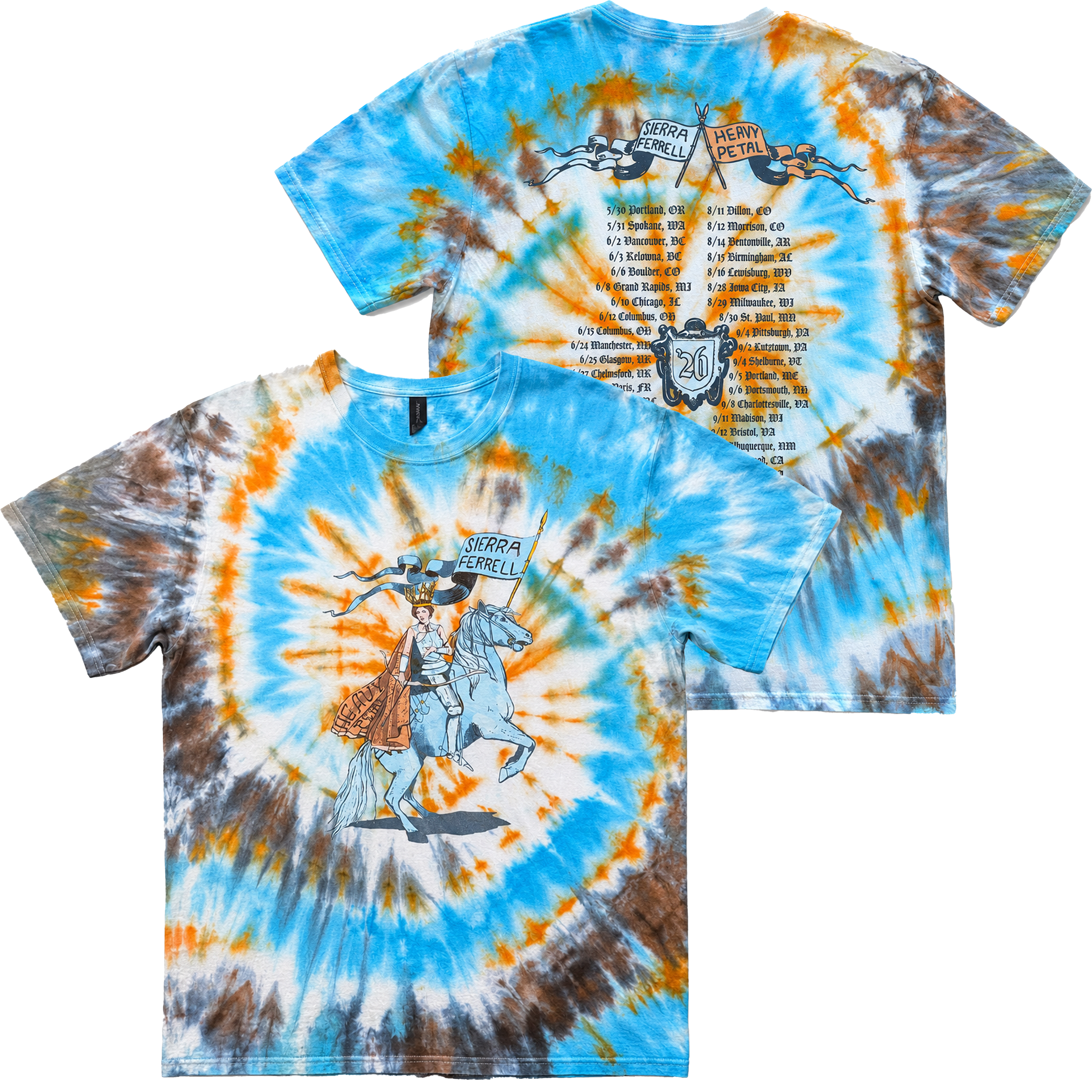 Tie Dye Knight Tour Tee '26